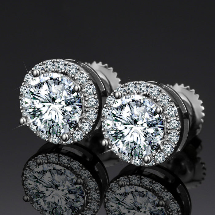 Halo Stud Earrings