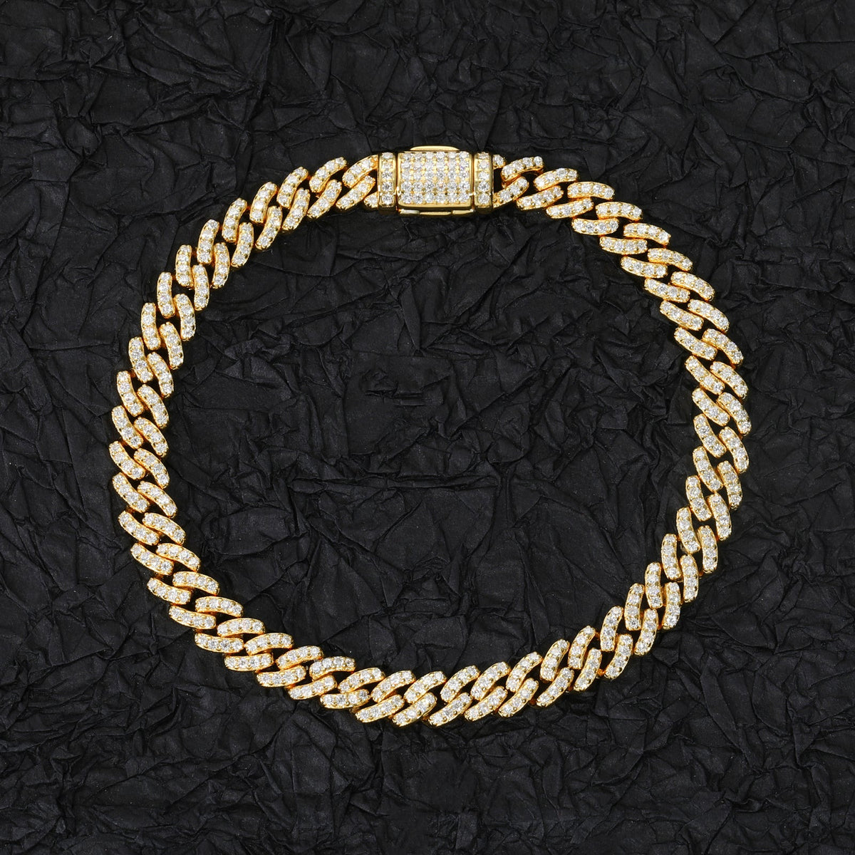 Braided link bracelet worn