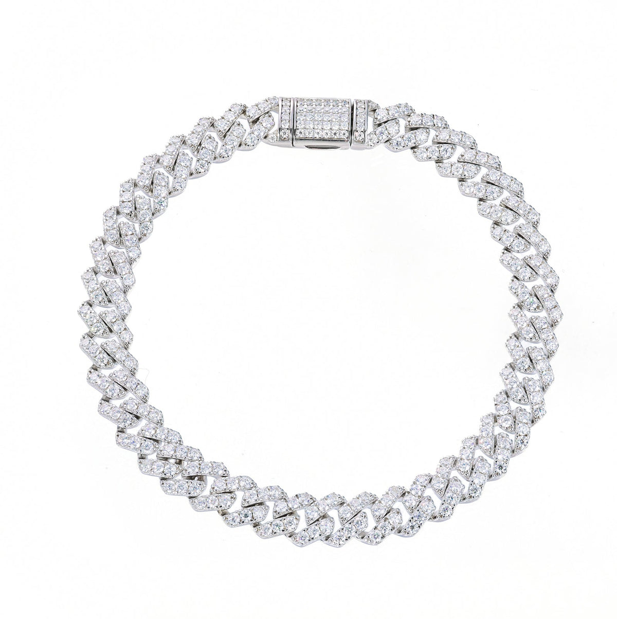Cuban link bracelet detail