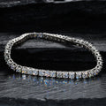 Stainless steel moissanite tennis bracelet