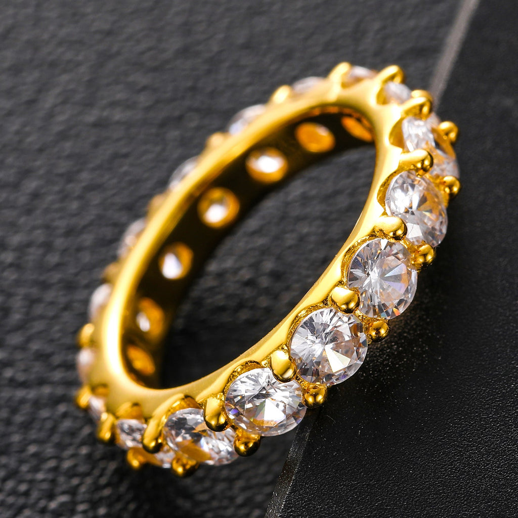 Eternity ring worn