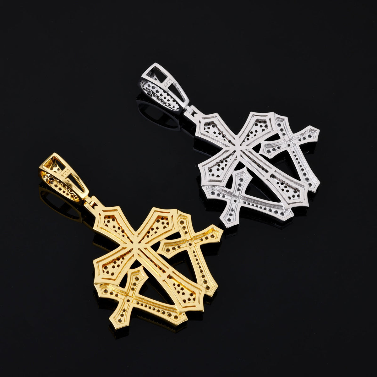 Gothic cross pendant
