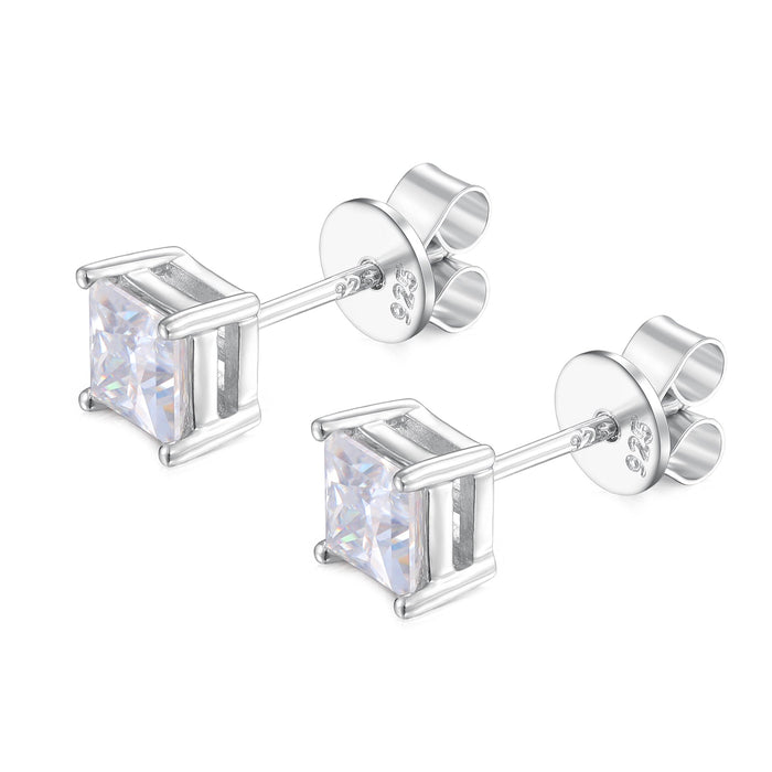 Princess Cut Studs