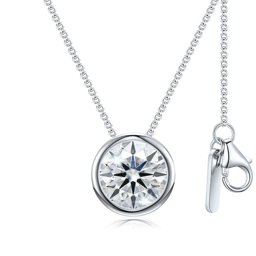 Bezel Solitaire Necklace