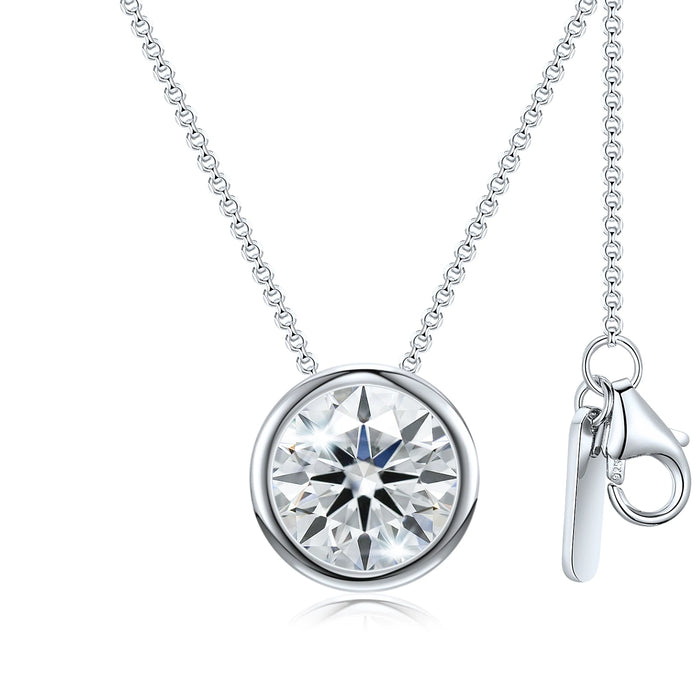 Bezel Solitaire Necklace