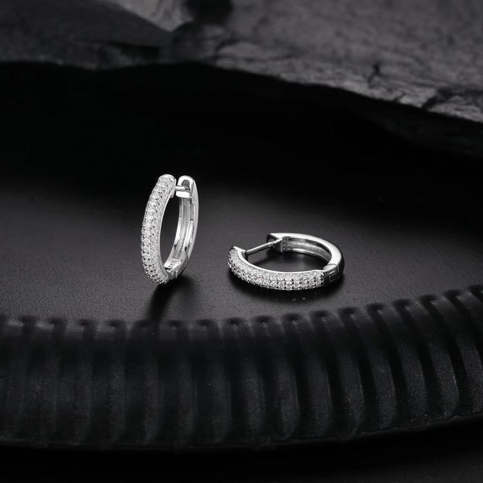 Pavé Hoop Earrings
