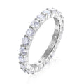 Moissanite eternity ring