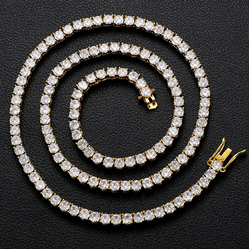Tennis chain 4mm gold
