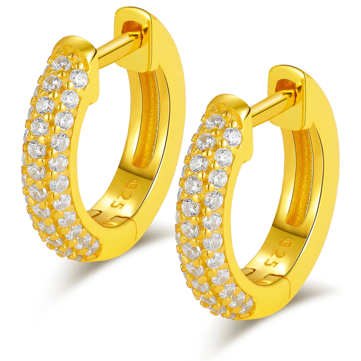 Pavé Hoop Earrings