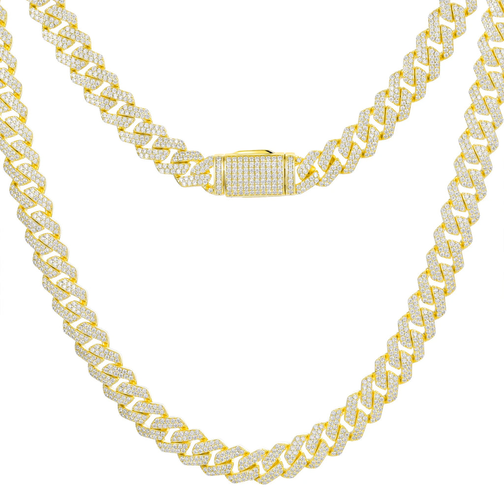 Iced Cuban link chain 10mm gold