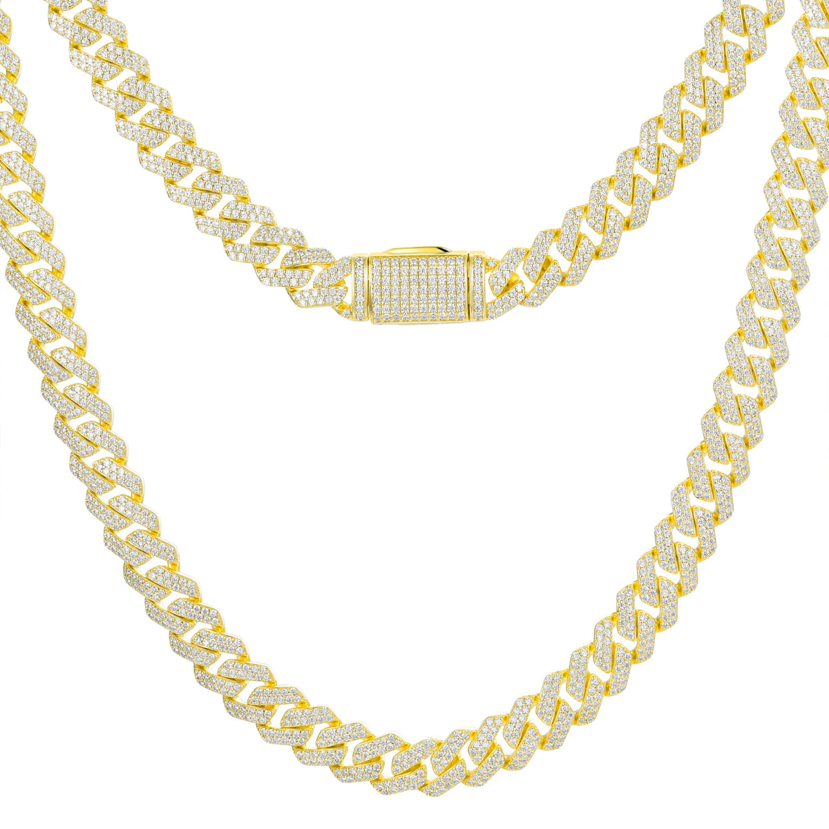 Iced Cuban link chain 10mm gold