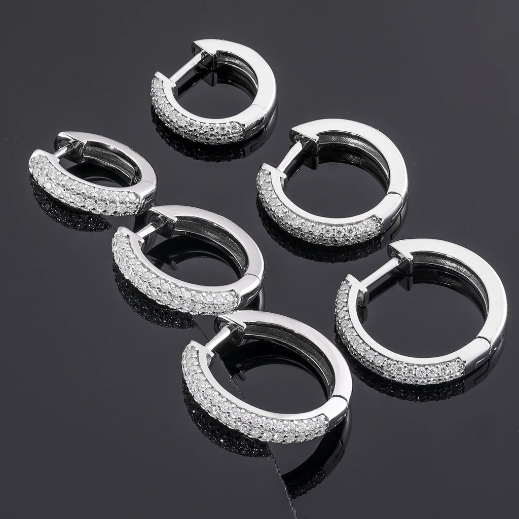Pavé Hoop Earrings