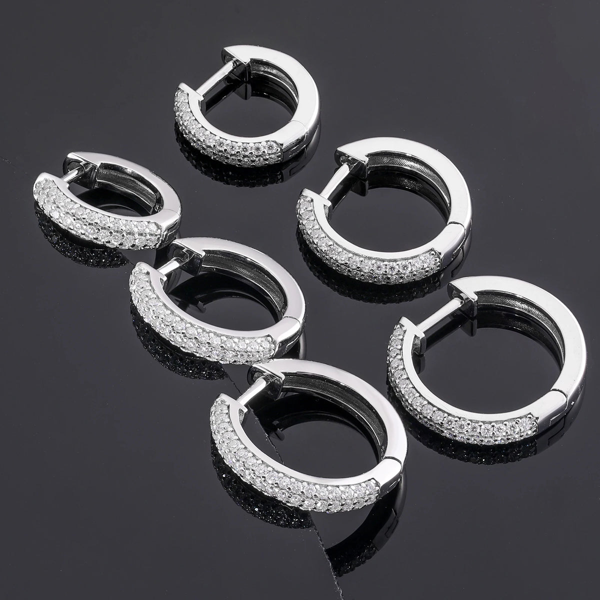 Pavé Hoop Earrings